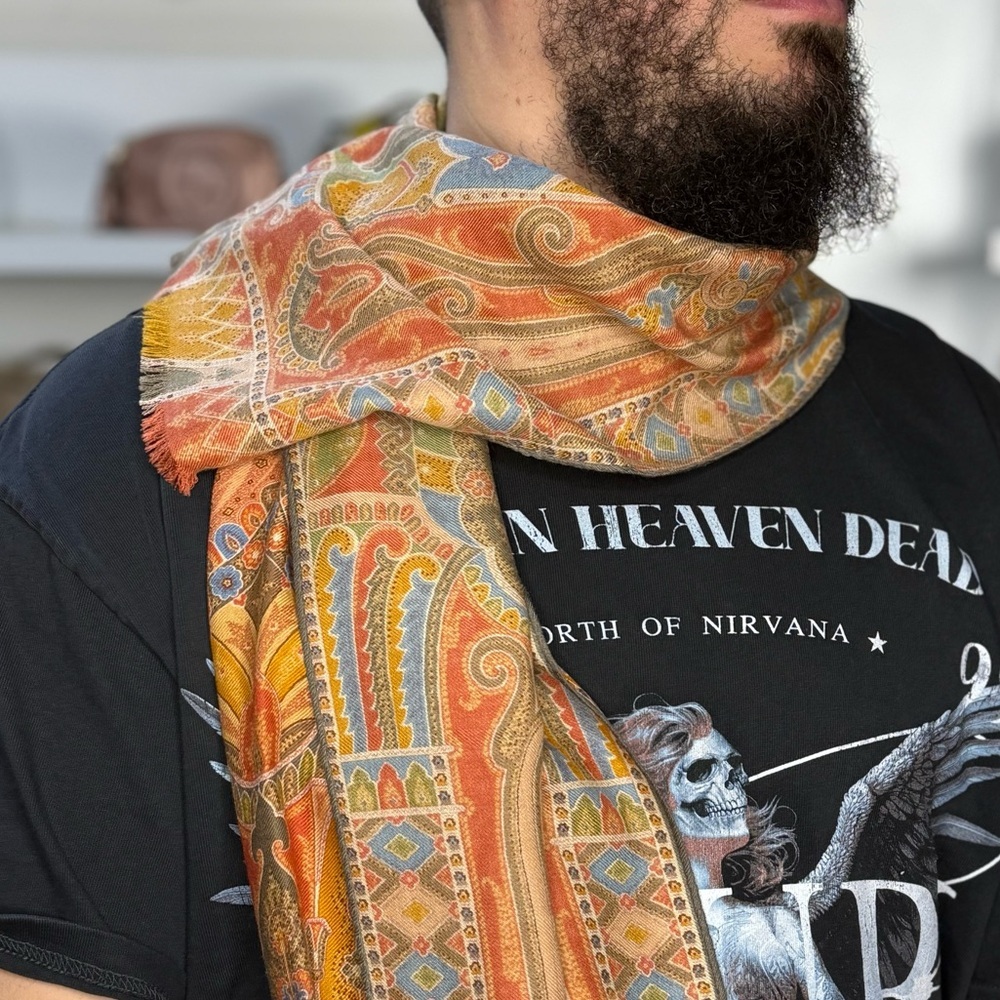 ETRO SILK BLEND SCARF